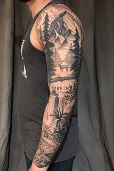 a man with a tattoo on his arm