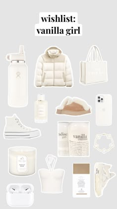 Vanilla Girl Essentials, Vanilla Girl Wishlist, Productive Aesthetic, Girl Wishlist, Girl Essentials, Healthy Girl, Body Care Routine, Mood Board Fashion