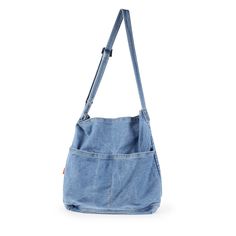 PRICES MAY VARY. Material -- This mini tote bag is made of denim jean fabric. not only soft and comfortable to the touch, sturdy but not bulky. Large Capacity Handbag -- 37*42cm/14.6*16.5inch. This denim tote bag is lightweight and roomy to accommodate cell phone, purse, IPAD, folded umbrella, magazine and more to keep your belongings organized. Adjustable Hobo Bag -- The shoulder strap is adjustable 26cm-44cm. you can adjust it to different lengths and use it as a handbag, crossbody bag , shoul Bags For School, Light Blue Shoes, Denim Shoulder Bag, Tote Bags For School, Hobo Tote Bag, Denim Purse, Denim Shoulder Bags, Denim Tote Bags, Denim Tote