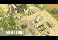 an image of a coffee truck in the game