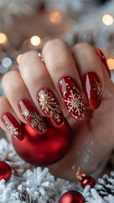 Gingerbread Nails, Christmas Nail Designs Easy, Xmas Nail, Hot Nail Designs, Christmas Manicure