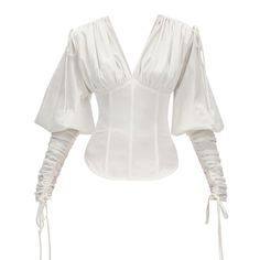 Nwt Andrea Iyamah Tula White Corset Top! Size M! 100% Cotton Lace Up Back Soft Waist Boning Long Gathered Cuff With Invisible Zipper Closure Drawstring Shoulder Back Neck Keyhole Closure Puff Sleeve Cotton Fabric Hand Wash Cold, Line Dry The Tula Corset Top Is A Best Seller For Many Reasons. It Features A Drawstring Shoulder And Statement Puff Sleeves With Long Ruched Cuffs. A Well-Constructed Corset Lets You Control The Amount Of Support And Shaping You Want On Your Waist. Made In A Breathable Andrea Iyamah, White Corset Top, White Corset, Scarf Top, Sleeveless Bodysuit, 20's Dress, Dolce E Gabbana, Dress Cover, Cotton Lace