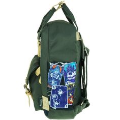 Beautiful, colorful backpack featuring some of the famous Disneyvillains like Cruella de Vil, Ursula and the Evil Queen.Features fabric straps for putting pins on. Comfort shoulder straps, improved back padding system and quick grab handle. The handle is soft because of the ultra-fine fiber material. Unique, lovely and stylish design backpack for school, sports, hiking and traveling, designed to be comfortable and functionally versatile. Disney Green Backpack, Green Disney Backpack, Green Disney School Backpack, Green Disney Backpack For Travel, Disney Green Travel Backpack, Green Disney Travel Backpack, Green Backpack For Disney Trips, The Evil Queen, Backpack For School