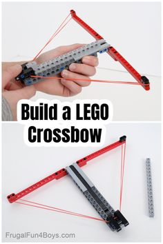 the instructions for how to build a lego crossbrow with this simple and easy project