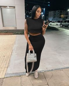 Two-piece Summer Solid Color Vest Dress Sleeveless Two-piece Dress For Spring Night Out, Chic Black Two-piece Dress, Casual Two-piece Dress For Night Out, Shoulder Pad Dress, Dress Item, Product Name, Vest Dress, World Of Fashion, Shoulder Pads