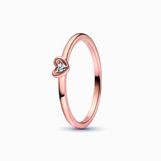 Surround yourself with love. Our 14k rose gold-plated Radiant Heart Ring features a raised heart set with a heart-shaped faceted clear cubic zirconia. Wear yours as an everyday reminder that love starts from within. Heart Ring Pandora, Pandora Rings Heart, Ring Pandora, Everyday Reminder, Pandora Rose, Promise Rings For Her, Surround Yourself, Ring Size Guide, Promise Rings