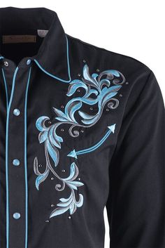 Mens Embroidered Shirt, Gents Shirt Design, Gents Shirts, Las Vegas Fashion, Mens Western Wear, Fringe Coats, Western Pearl Snap, Mexican Fashion, Pearl Snap Shirt