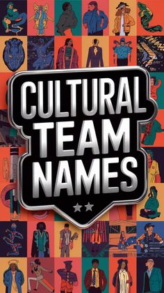 the book cover for cultural team names