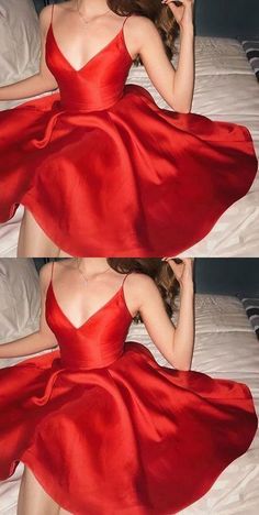 Red Homecoming Dresses,Short Red Party Dresses,Back to School Outfits,SF0052 on Storenvy Red Homecoming Dresses Short, Red Party Dresses, Homecoming Dresses Under 100, Pink Homecoming, Satin Homecoming Dress, Red Homecoming Dresses, Red Dresses Classy, Red Party, Jovani Dresses