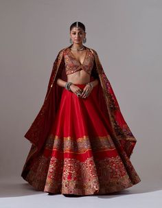 Red Lehenga, One Piece Luffy, Color Combos, Hand Embroidery, One Piece, Embroidery, Red