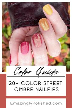 Color Street Ombre, Halloween Ombre, Xmas Color, Super Cute Nails, Nail Polish Art, Best Color, Foil Nails