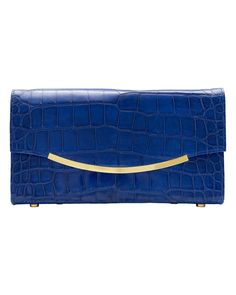 Alligator Skin, Evening Clutch Bag, Evening Clutch, Lambskin Leather, Magnetic Closure, Alligator, Zip Around Wallet, Zip Pockets, Clutch Bag