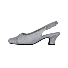 FLORAL Lena women's extra wide width shoe delivers one of the classiest shoes of the season at a heel height that is desirable by many. Delicately embellished rhinestones and a gorgeous texture enhance this simple silhouette for that chic aesthetic. Features: Extra Wide Width (E) Synthetic Rubber Sole 1.5" Low-Heel Slingback with Adjustable Buckle Maximum Traction Outsole Questions? Contact Us Anytime Fitted Low Heel With Rhinestones, Sparkling Slingback Heels For Formal Occasions, Spring Formal Wedding Shoes With Rhinestones, Elegant Wedding Shoes With Round Toe For Holiday, Formal Low Heel Heels For Holidays, Elegant Medium Width Heels For Gala, Formal Holiday Heels With Low Heel, Fitted Holiday Heels With Rhinestones, Elegant Slingback Pumps For Party And Holiday