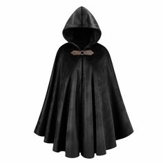 PRICES MAY VARY. Size: Length 39"(From Shoulder to Hem), this short cloak is a classic design that makes you feel like you've stepped back in time to medieval times. 5 vintage colors available: Black/ Brown/ Blue/ Green/ Grey, the combination of metal clasp makes this hooded cape full of medieval luxury and heroic chivalry. High quality velvet material, Soft touch, comfortable and warm. When you wear this medieval cloak, it's like stepping back in time to the days of knights and princesses. Meta Elegant Knight, Short Cloak, Cloak With Hood, Medieval Character, Medieval Cloak, Character Cosplay, Black Cloak, Hooded Cape, Hooded Cloak