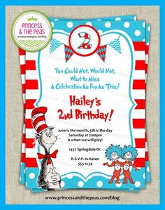 the dr seuss birthday party is displayed on an iphone