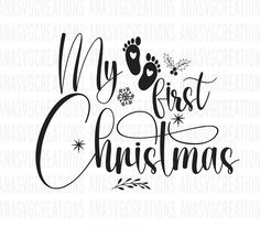 my first christmas svg file