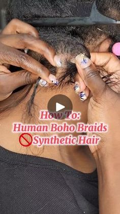 Boho Braids With Synthetic Hair, Synthetic Boho Braids, Boho Human Hair Braids, How To Boho Braid, Human Hair Boho Braids, Boho Braids With Human Hair, Hair Boho Braids, Human Hair Braids, Braids With Human Hair