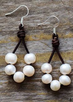 Shop Chic Boho Earrings, Dangle Earrings, White Bohemian Peal Material: Pearl, Leather Making Technics: Full Handmade Product condition: 100% New and Exquisite Quality Want to see more boho styles? >> View All Boho Jewelry and shop with Boho Dresses on Sale! Coast Cowgirl, White Bohemian, Freshwater Pearl Drop Earrings, Wedding Earrings Drop, White Pearl Earring, Classic Earrings, Boho Leather, Pearl Leather, Beaded Drop Earrings