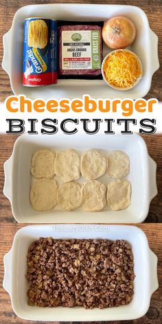 cheeseburger biscuits are an easy and delicious breakfast