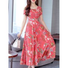 8c01a75941549a705cf7275e41b21f0ddesc49964403ri Round Dress, Style Japonais, Dress Stores Online, Lace Shift Dress, Maxi Dress Online, Round Neck Dresses, Knee Dress, Dress Silhouette, Fashion Korean