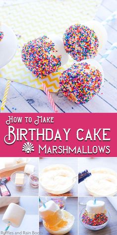 how to make birthday cake marshmallows