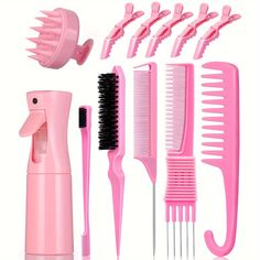 Precio bajo con envío gratis para usuario nuevo. Daughter Hairstyles, Hair Tool Set, Hair Spray Bottle, Hair Acessories, Rat Tail Comb, Tail Comb, Hair Care Tools, Teased Hair, Rat Tail