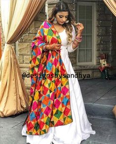 White Long Gown, Silk Fabric Dress, Punjabi Outfits, Indian Designer Suits, Shilpa Shetty, Long Gown Dress, Indian Gowns Dresses, Designer Kurtis, Indian Gowns