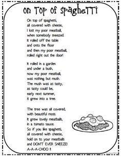 the poem on top of spaghettitti is shown in this black and white image,