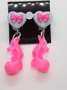 These are really cool! These are made with doll shoes and silver tone materials.  Be sure to check out my other items too. I have amazing deals in my CLEARANCE sections. Check them out! Cute Plastic Party Earrings, Shoe Earrings, Fun Jewelry, Les Miserables, Doll Shoes, Fashion Girl, Clip On, Amazing Jewelry, Clip On Earrings