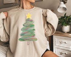 Christmas watercolor Sweatshirt, Christmas Sweater, Christmas Crewneck, Christmas Tree Sweatshirt, Holiday Sweaters, Winter Sweatshirt Christmas Sweatshirts Diy, Sweaters Winter, Christmas Crewneck Sweatshirt, Holiday Sweaters, Christmas Wear, Diy Sweatshirt, Christmas Crewneck, Winter Sweatshirt, Sweatshirt Christmas