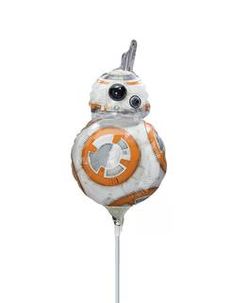 a star wars balloon with a bbg character on it