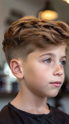 Boys Quiff Haircut, Cool Kid Haircuts Boys, Boy Undercut Hair Kids, Soccer Boy Haircut, Boys Haircut Short On Sides Long On Top, Boy Hair Cuts Straight Hair, Hairstyle For Boys Kids, Boys Haircut Faux Hawk, Boys Haircut Trendy 2024