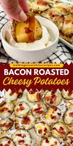 This crispy bacon-roasted cheesy potato is a perfect side dish idea! Learn how to make these easy cheesy bacon potatoes for a savory and crispy crumbled bacon and potato meal. Don't miss this must-try simple summer side dish! Roasted Cheesy Potatoes, Homemade Ranch Mix, Cheesy Bacon Potatoes, Bacon Potatoes, Ranch Mix, Easy Summer Dinners, Summer Side Dish