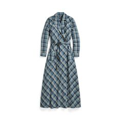 Wrap dress made with slub-woven cotton. Workwear-inspired plaid pattern. Unlined. Comes with a self-tie belt. Cotton Wrap Dress, Clothes Ideas, Woven Cotton, Sewing Dresses, Tie Belt, Dresses Casual, Plaid Pattern, Cotton Weaving, Dress Making