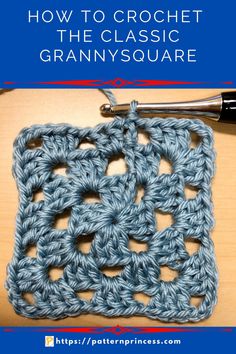 how to crochet the classic granny's square with this easy video pattern