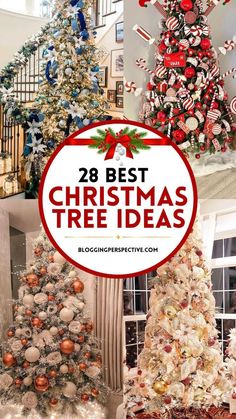 christmas trees with the words 28 best christmas tree ideas