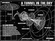 an advertisement for a tunnel in the sky, with information about how to use it