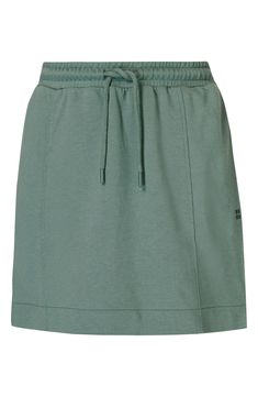 Cut from an ultrasoft organic-cotton blend, this drawstring skirt with handy pockets is too cute and comfy to reserve for just before or after your workout. 16" length (size Medium) Elastic/drawstring waist Side-seam pockets 50% organic cotton, 50% modal Machine wash, tumble dry Made in Turkey Casual Skirt With Elastic Waistband For Everyday, Casual Everyday Skirt With Elastic Waistband, Green Athleisure Skirt For Spring, Athleisure Green Spring Skirt, Athleisure Green Skirt For Spring, Casual Everyday Skirt With Pockets, Sporty Relaxed Skirt With Pockets, Green Casual Cotton Skirt, Sporty Short Cotton Skirt