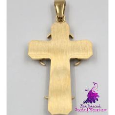 1 Personalized Spiritual Cross Pendant Jewelry, Engraved Adjustable Cross Pendant Jewelry, Adjustable Engraved Cross Pendant Jewelry, Cross-shaped Jewelry With Large Pendant As Gift, Cross Pendant Jewelry As A Gift, Cross-shaped Large Pendant Jewelry For Gift, Cross Shaped Large Pendant Jewelry For Gift, Elegant Nickel-free Cross Jewelry, Gold-tone Cross Pendant Jewelry Gift