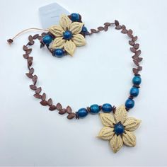 Artisan Seed Pod Flower Cobalt Wooden Bead Necklace Bracelet Set Unique Artsy Size: Refer To Photos Brand New, Never Worn Demi-Parure See Photos Closely For Condition/Detail. Artistic, Whimsical, Fun, Unique, Art, Craft, Artisanal, Statement, Teacher, Grannycore.. Offers Always Welcome, Or Combine Into A Bundle For A Private Offer Wooden Bead Necklace, Extra Long Necklace, Artisan Jewelry Necklaces, Long Necklace Boho, Seed Pod, Wooden Bead Necklaces, Long Statement Necklace, Artisan Necklace, Wood Bead Necklace