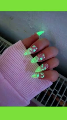 Paznokcie Hello Kitty, Pink Gel Nails, Glow Nails, Really Cute Nails, Kawaii Nails, Cute Nail Designs, Dope Nails, Best Acrylic Nails, Cute Nail