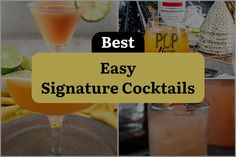 the best easy signature cocktails for any type of party