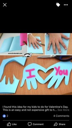 Diy Mother's Day Crafts, February Crafts, Valentine's Day Crafts For Kids, Preschool Valentines, Mothers Day Crafts For Kids, Daycare Crafts