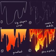 how to draw fire and flames in photoshopped