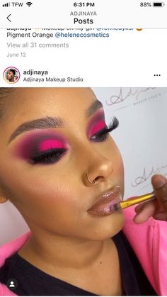 Client Makeup, Red Makeup Looks, Brown Girls Makeup, Barbie Makeup, Beautiful Eye Makeup