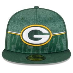 the green bay packers new era 59fifty fitted - back hat is shown