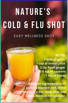 Garlic Benefits, Sick Remedies, Wellness Shots, Home Health Remedies, Shot Recipes, Cough Remedies, Think Food, Cold Remedies