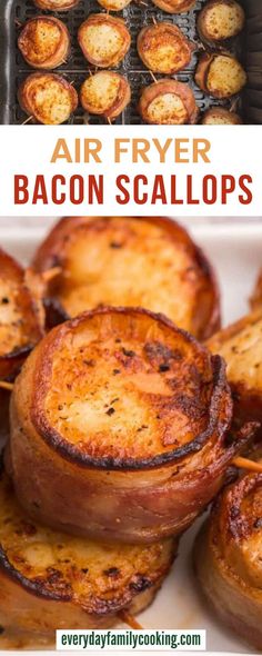 air fryer bacon scallops are the best way to cook them in the oven