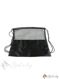 Bird in Bag - Oxford Cloth Storage Bag with Shoulder Strap: Dual-purpose Backpack for Basketball and Football Cloth Storage, Outdoor Bag, Clothing Storage, Bird In Bag, Black Pattern, Storage Bag, Bag Storage, Shoulder Strap, Oxford