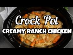 crock pot creamy ranch chicken recipe in the slow cooker